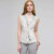 Blouse with Tie Neck, Slate Multi, large