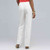 Washable Linen Slim Pant, White, large