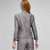 Washable Linen 2 Pocket Jacket, Black & White, large