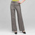 Washable Linen Classic Yoke Pant, Black & White, large