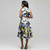 Floral Shirt Dress., Ivory Multi, large