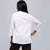 Drape Front Cardigan., White, large