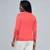 Ribbed Cardigan., New Coral, large