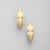 Worn Gold Hoop Earring, Gold, large