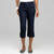 5 Pocket Cuffed Capri (Petite), Rinse Wash New, large