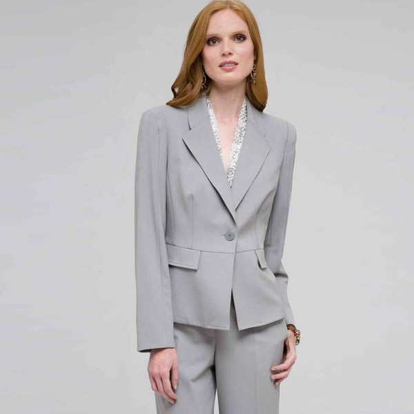 1 Button Jacket, Slate, large