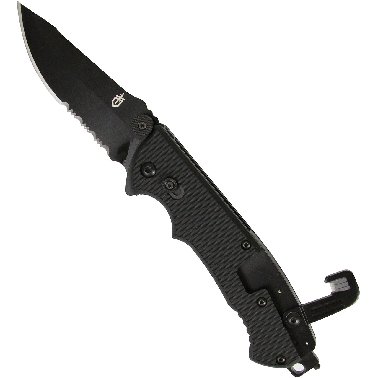 Gerber Hinderer CLS Tactical Pocket Knife - 3.5" Serrated Blade Folding Knife For EDC & Survival