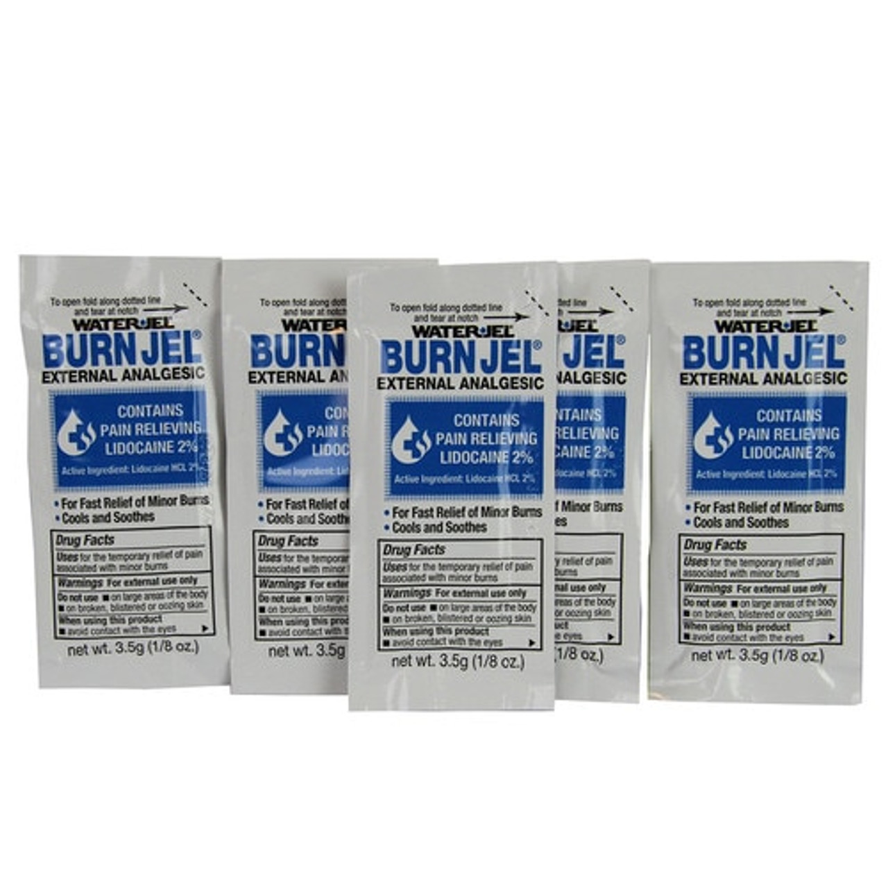 Water-Jel Burn Gel with Lidocaine (5 pack, Unit