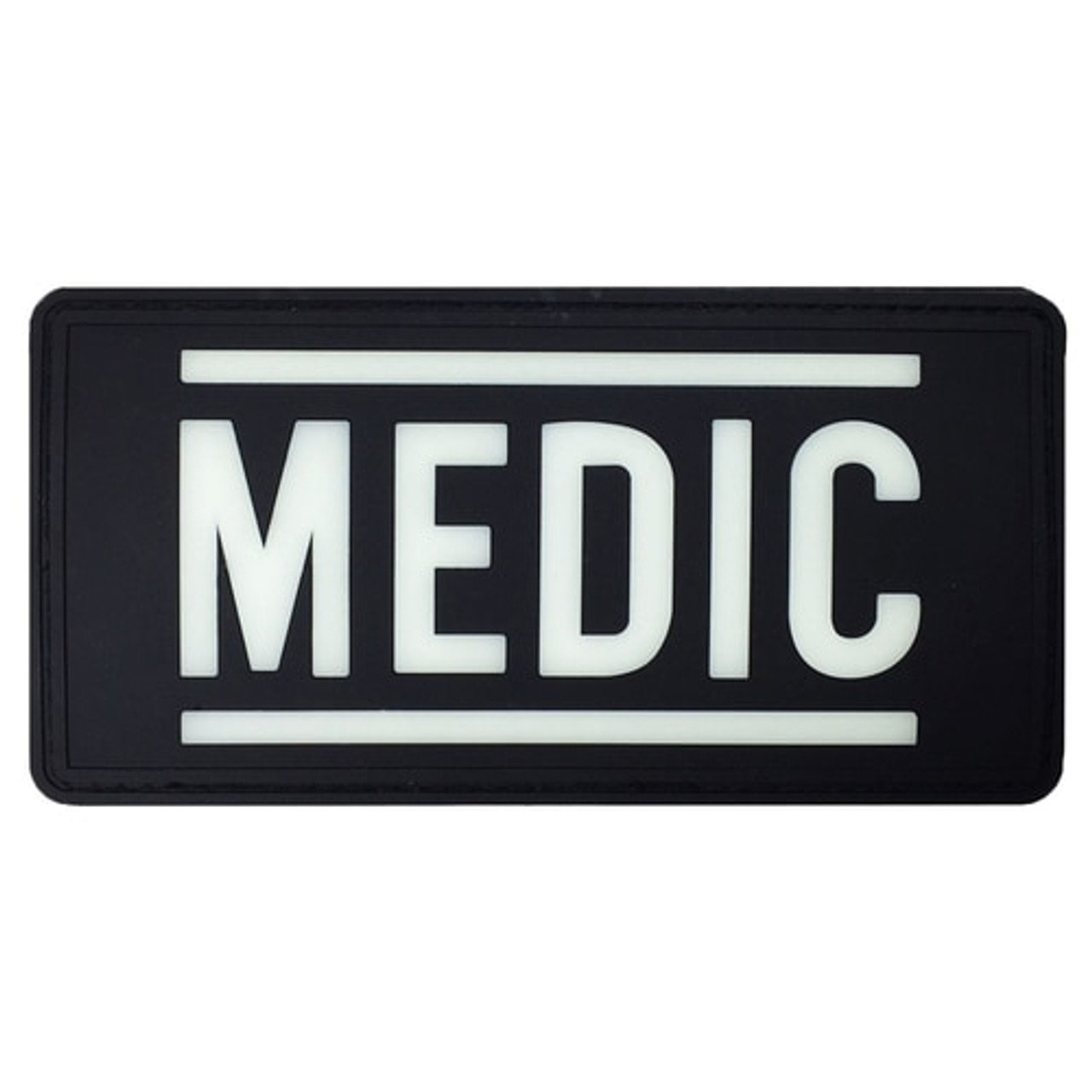 TacMorale PVC Medic Patch-Glow in The Dark - 6 x 3