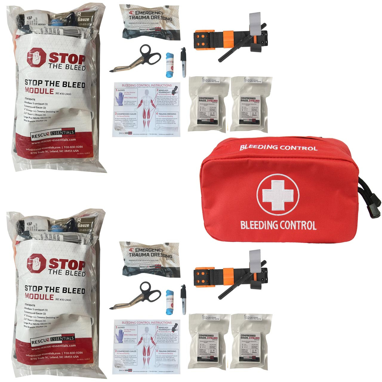 Basic Stop The Bleed Dual Treatment Kit Stopthebleed