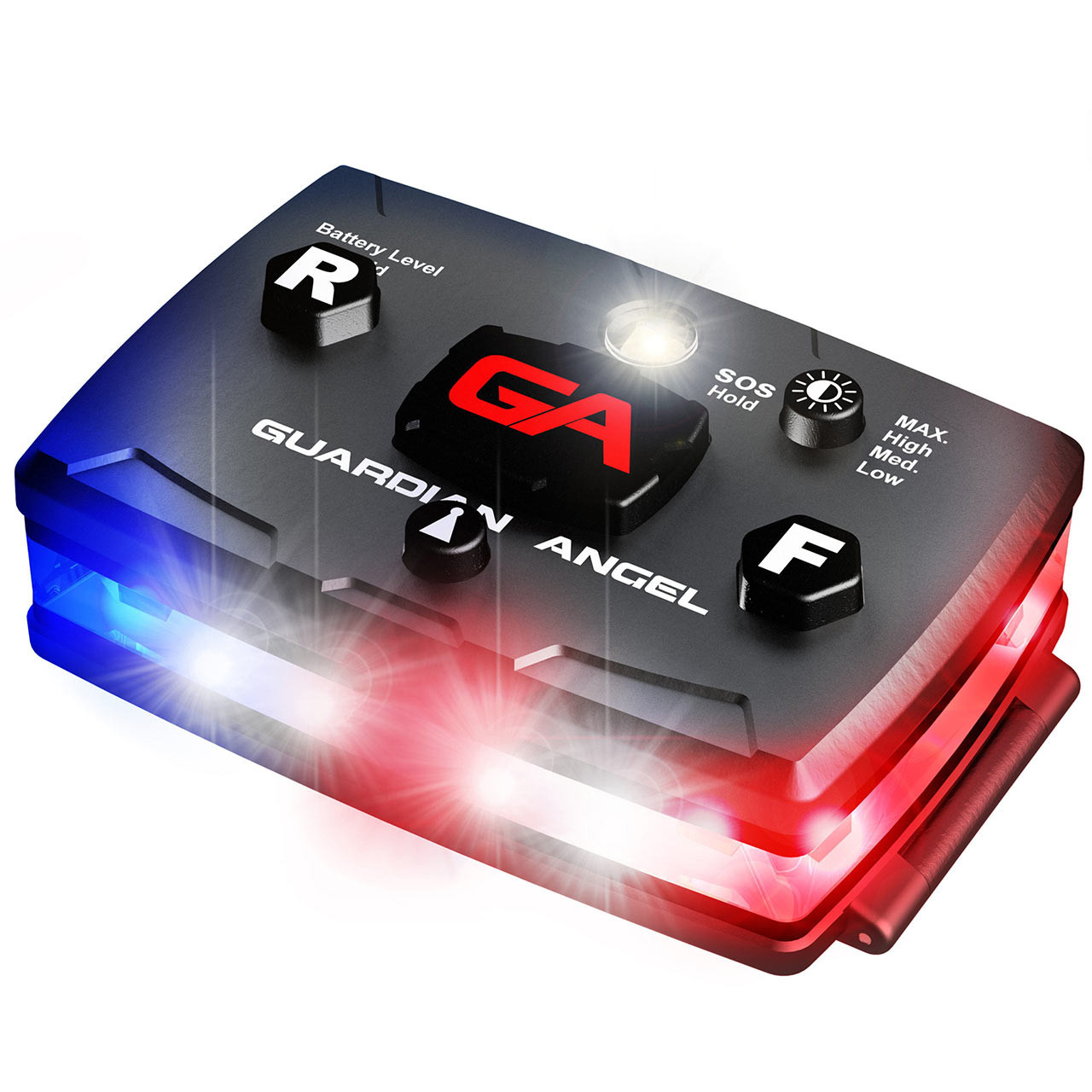 Guardian Angel Elite - Law Enforcement Red/Blue Wearable Safety Police  Light - Ray's Pager Sales