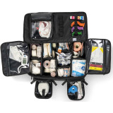 OMNI PRO X Bag by Meret in black color top view loaded with products