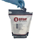 Stop the bleed kit - bleeding control kit package being opened