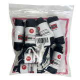 Ten Rolled Pairs Black Tactical Nitrile Gloves