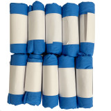Ten Rolled Pairs Blue Nitrile Gloves