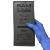 Gray SAM® Splint, being held