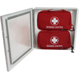 Bleeding Control Station, open with kits