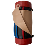 Multi-Insertion Training System (M.I.T.S.) Composite Trainer Kit, Front showing artificial veins under artificial skin