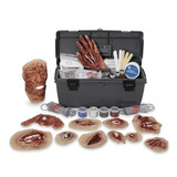 Xtreme Trauma Wound Moulage Kit, open with all components