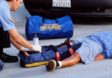 EVAC-U-SPLINT® Extremity Splint on leg