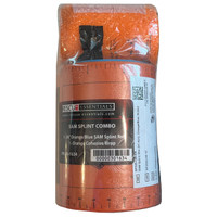 SAM® Splint Combo Pack (Orange/Blue Rolled 36" Splint & Orange Cohesive Wrap)