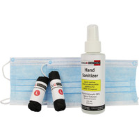 PPE Module by rescue essentials showing nitrile gloves, 4oz hand sanitizer and cloth masks