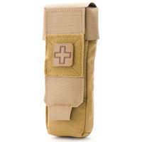 Eleven 10 Soft-Side TQ Pouch, Coyote color, Front view.