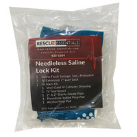 Needleless Saline Lock Kit in packaging, front