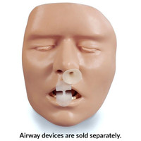 Simulaids BLS Airway Trainer, Front view.