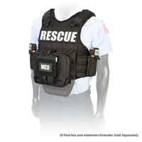 NAR Responder Ballistic PPE Vest System, Black -Front