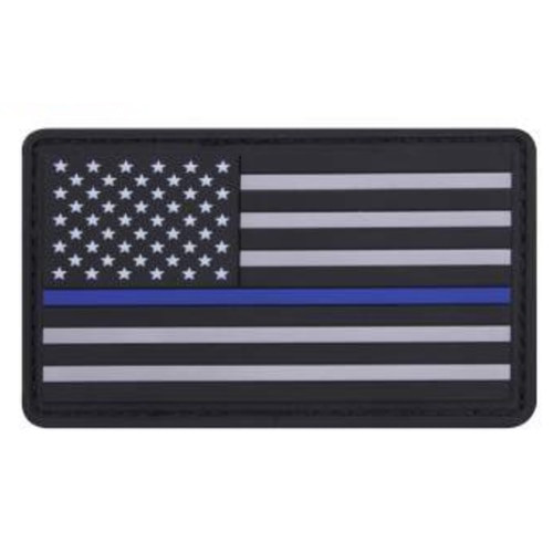 PVC Thin Blue Line Flag Patch