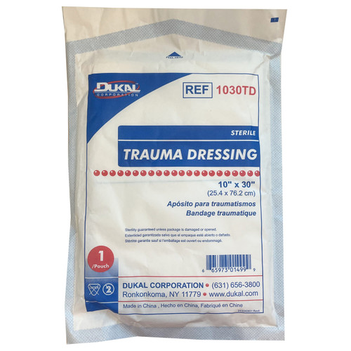 10"x 30" Trauma Dressing, Sterile