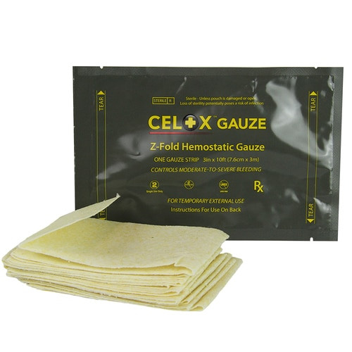 Celox™ Z-Fold Gauze, 10 Ft
