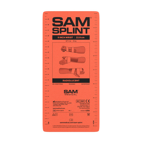 SAM® Splint - 9" (Orange/Blue, Charcoal Gray)