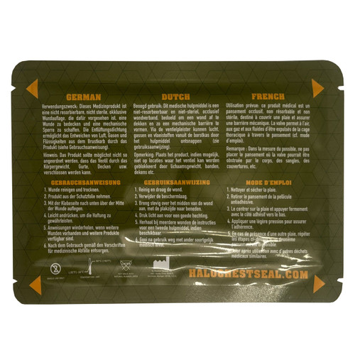 Halo Seal, Chest Seal In IFAK Small Packaging, 1 Per Package - Foto 3