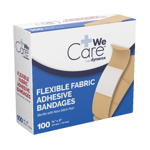 Adhesive Flexible Fabric Bandages - Box of 100 
