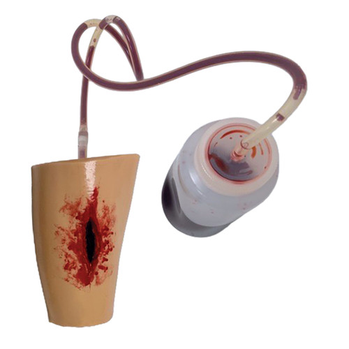 RE Sim bleeding control task trainer - laceration on light skin tone