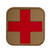 Rescue Essentials PVC Velcro-Backed Cross, Tan with red cross