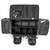 OMNI PRO X Bag by Meret in black color top view of main compartment, showing dividers with no products