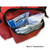 First Responder Vehicle Kit by rescue essentials, close up of contents in side pouch