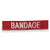 "Bandage" Name Tape- Red