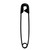 Black Safety Pins, 2" (5-pack)