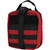 Condor Rip-Away EMT Pouch, red with black PALS loops, a black Velcro patch for labeling on the front