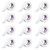 Adhesive cloth tape, 1" x 10yds, pack of 12