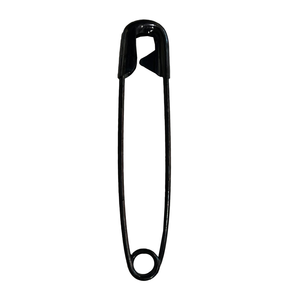 Black Safety Pins, 2" (5pack)