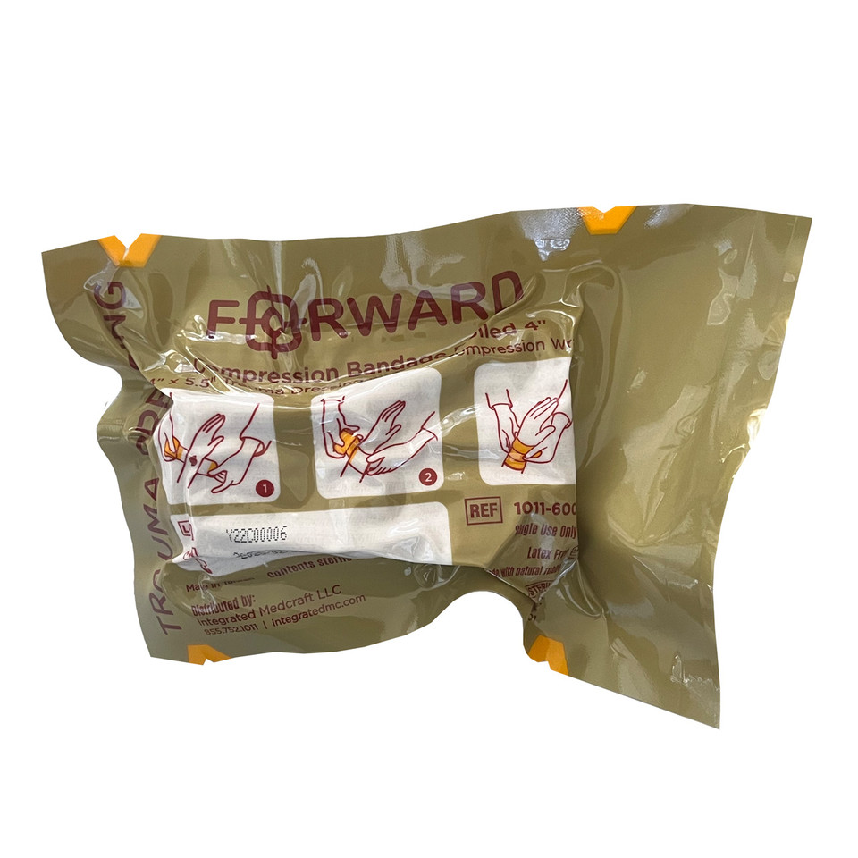 Forward Trauma Compression Dressing 4" (Flat/Rolled)