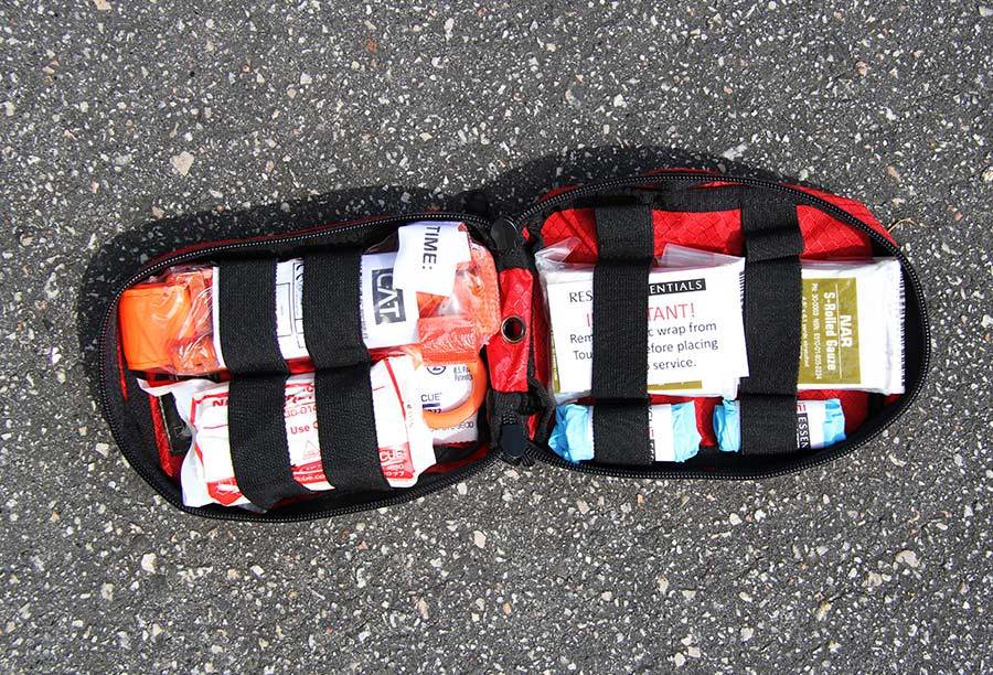 A small IFAK which is open