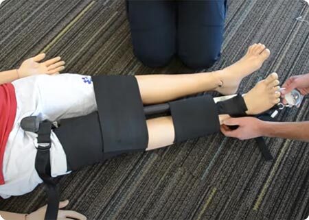 Sager splint on carpet