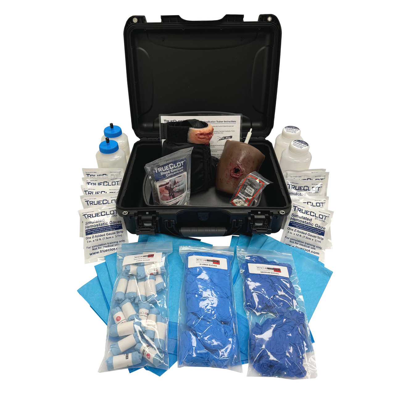Bleeding Control Training Kit with Tourniquet Trainer