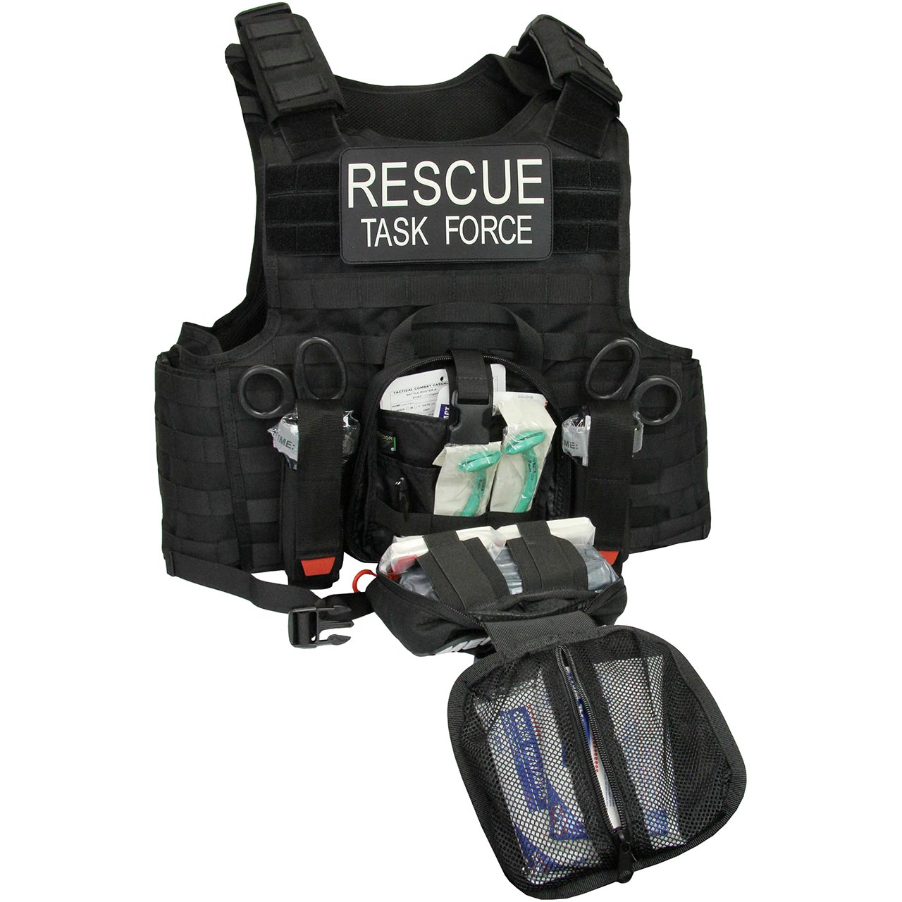Rescue Task Force RTF Responder Vest (Black) Defender Platform